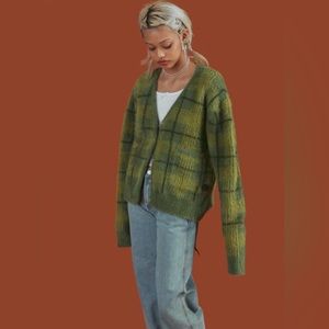 Unif Green Ty Cardigan